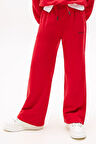 Kız Çocuk Th Geniş Paça Eşofman Altı - Kırmızı | 8 Yaş