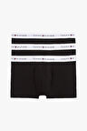 Erkek 3'lü Paket Logolu Boxer - Siyah | S