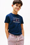 Erkek Çocuk Tommy Flag Hilfiger T-Shirt - Lacivert | 12 Yaş