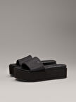 CALVIN KLEIN FLATFORM SANDAL SLIDE IN NYLON Terlik