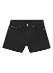 Calvin Klein Jeans Yüksek Bel Mom Fit Siyah Kadın Denim Şort J20J2251541BY