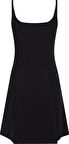 CALVIN KLEIN WOVEN LABEL SWEATER DRESS 