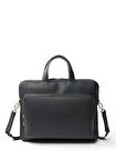 Calvin Klein Siyah Erkek Laptop Çantası MICRO PEBBLE SLIM BRIEFCASE 36