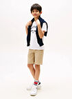 Tommy Hilfiger Baskılı Beyaz Erkek Çocuk T-Shirt KB0KB09800YBR
