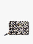 Tommy Hilfiger TH JACQUARD MED ZA Kadın Mavi Cüzdan AW0AW17479DW6