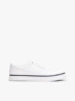 Tommy Hilfiger TH HI VULC CORE LOW II MESH Erkek Beyaz Sneaker FM0FM05513YBS