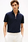 Erkek Interlock Zip Polo - Lacivert | S