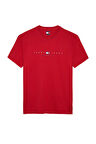 Erkek TJM Reg Flag Linear SS Tee Ext T-Shirts - Kırmızı | XS