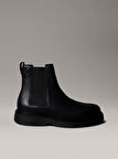 Calvin Klein Deri Combat Chelsea Erkek Siyah Bot YM0YM01374-0GJ
