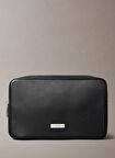 Calvin Klein Siyah Traş Çantası PLAQUE DOPP KIT