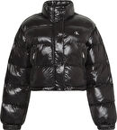 Calvin Klein Shıne Crop Puffer Jacket Kadın Mont LV047D504GUB1