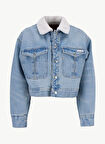 Calvin Klein Jeans Standart Mavi Kadın Ceket LV047D736GYYE