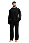 Calvin Klein Erkek Siyah Uzun Kollu Pijama Takımı LV00NM2950