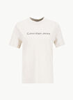 Calvin Klein Jeans Yuvarlak Yaka Baskılı Gri Kadın T-Shirt LV047C912GP4P