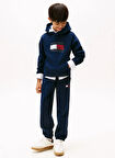 Tommy Hilfiger Baskılı Erkek Çocuk Lacivert Sweatshırt KB0KB10112C1G