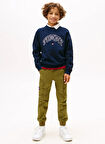 Tommy Hilfiger Baskılı Erkek Çocuk Lacivert Sweatshırt KB0KB09899C1G