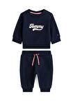 Tommy Hilfiger Baskılı Lacivert Bebek Eşofman Takımı KN0KN02109C1G