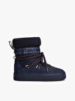 Tommy Hilfiger Tommytech İkonik Şeritli Sıcak Kar Kadın Mavi Bot FW0FW09163DW6