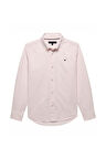 Erkek Çocuk Düğmeli Yaka Oxford Gömlek - Pembe | 7 Yaş