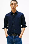 Erkek Slim Fit Flex Poplin Kent Collar Gömlek - Lacivert | M