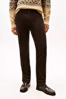 Erkek Denton Düz Paça Kadife Pantolon - Kahverengi | 36/32