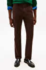 Erkek Denton Düz Paça Chino Pantolon - Kahverengi | 32/32