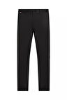 Erkek Teknik Örgü Kumaş Chino Pantolon - Siyah | 33/32
