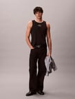 CALVIN KLEIN Erkek Marka Logolu Günlük Kullanıma Uygun Siyah T-Shirt LV04RF850G UB1