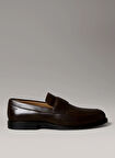 Calvin Klein Kahve Erkek Klasik Ayakkabı ESS RUBBER BAND LOAFER LTH