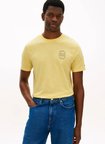 Tommy Hilfiger Sarı Erkek T-Shirt MW0MW42364ZF0_BRAND LOVE ROUNDEL TE