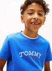 Tommy Hilfiger Mavi Erkek Çocuk Baskılı T-Shirt KB0KB10263C6H