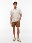 TJM LINEN BLEND PULL-ON SHORT Erkek Kahverengi Şort - DM0DM22825