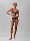 Calvin Klein Siyah Kadın Standart Desenli Bikini Alt BIKINI LV00Q6113232N