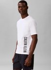 Calvin Klein Beyaz Erkek Normal Logo Baskılı T-Shirt LV00NM3019100