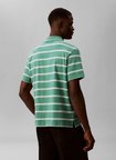Calvin Klein Jeans Yeşil Erkek Standart Fit Çizgili Polo T-Shirt LV04RF274GVFL Yeşil Polo T-Shirt
