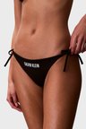 Calvin Klein Logolu Bağlamalı Bikini Altı LV00Q61220UB1 Bayan BİKİNİ ALTI LV00Q61220 UB1 SİYAH