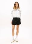 Tommy Jeans Siyah Kadın Şort TJW CLAIRE HR PLEATED SHORTS