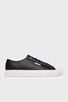 Calvin Klein Deri Logolu Sneaker Ayakkabı HW0HW03077BEH Bayan AYAKKABI HW0HW03077 BEH SİYAH