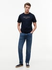 BRAND LOVE NEW RWB REG TEE Erkek Mavi T-Shirt - MW0MW44359