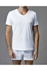 Erkek Giyim V Yaka Kısa Kollu 2'li Tişört Takım L1.ER.O04.S014