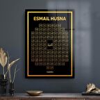 Decovetro Cam Tablo Esmaül Hüsna Dini İslami Tablo