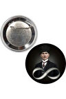 Mustafa Kemal Atatürk Temalı Rozet 44 mm