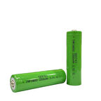 2 Adet Şarj Edilebilen Pil 18650 3.7 Volt 2000 Mah Li-Ion Şarjlı Pil (Başlı)