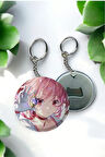 Büyük Boy Puella Magi Madoka Magica Anime Buton Açacaklı Rozet Anahtarlık 58 mm