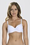 Beyaz Desteksiz Sütyen