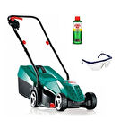 Bosch Arm 32 Çim Biçme Makinesi + Koruma Gözlüğü + Bakım Spreyi Seti