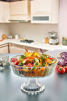 Büyük Boy Ayaklı Cam Salata Kasesi - Meyvelik, Sunumluk
