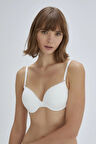Kadın Ekru Tulip Badem Yarı Push-up Tek Sütyen