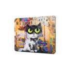 Decovetro Cam Kesme Tahtası Renkli Kedi Desenli 30x40 Cm