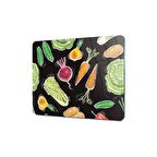 Decovetro Cam Kesme Tahtası Sebze Desenli 20x30 Cm